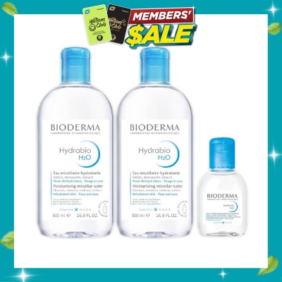 BIODERMA Hydrabio H2O Moisturising Micellar Water Bundle Set 1s image