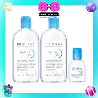 BIODERMA - Hydrabio H2O Moisturising Micellar Water Bundle Set 1s