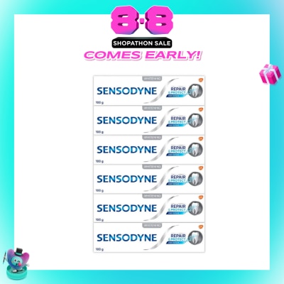 SENSODYNE - Sensitive Teeth Oral Care Toothpaste Deep Repair & Protect Whitening (Dental Sensitivity Relief) Bundle Set 1s
