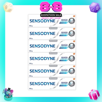 SENSODYNE - Sensitive Teeth Oral Care Toothpaste Deep Repair & Protect Whitening (Dental Sensitivity Relief) Bundle Set 1s