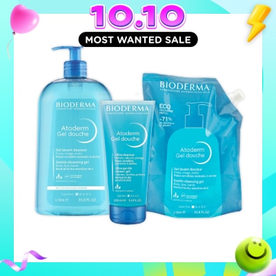 BIODERMA Atoderm Gel Douche Bundle Set 1s image