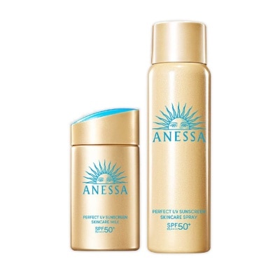 ANESSA Perfect UV Sunscreen Skincare Milk + Spray Bundle Set 1s