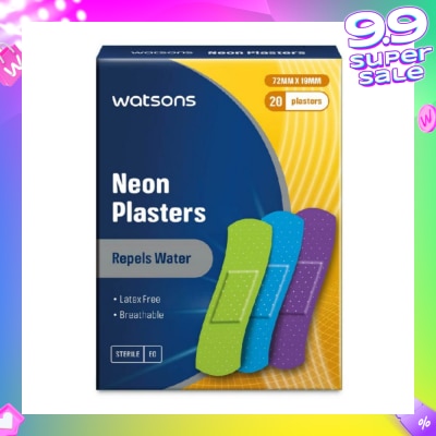 WATSONS Neon Plasters Latex Free Sterile (72mm x 19mm) 20s