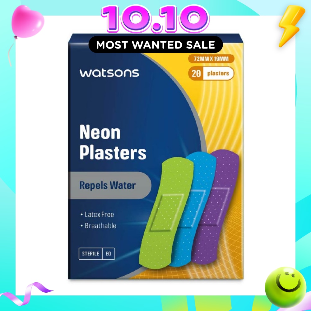 Neon Plasters Latex Free Sterile (72mm x 19mm) 20s image