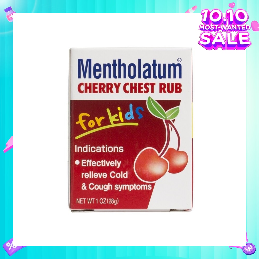 Cherry Chest Rub For Kids (Relieves Cold & Cough Symptoms) 28g