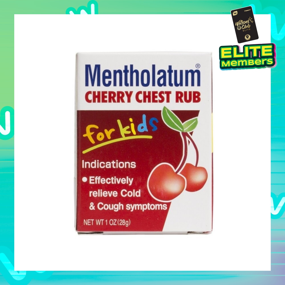 Cherry Chest Rub For Kids (Relieves Cold & Cough Symptoms) 28g