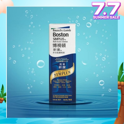 BAUSCH + LOMB Bausch & Lomb Boston Simplus Multi Action Lens Solution 120ml