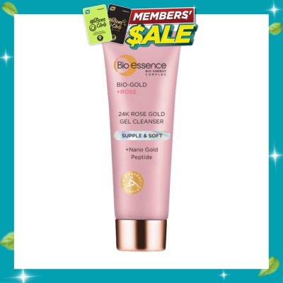BIO ESSENCE 24K Rose Gold Gel Cleanser (For Youthful Dewy Skin +Nano Gold Peptide) 100g image