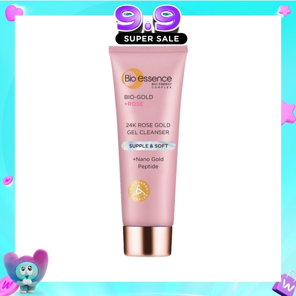 24K Rose Gold Gel Cleanser (For Youthful Dewy Skin +Nano Gold Peptide) 100g image