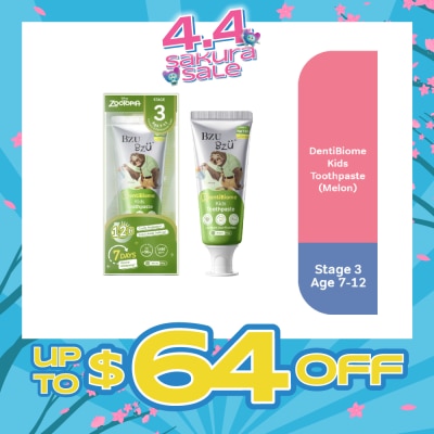 BZU BZU - DentiBiome Zootopia Kids Melon Toothpaste (Stage 3, For Age 7-12) 50g