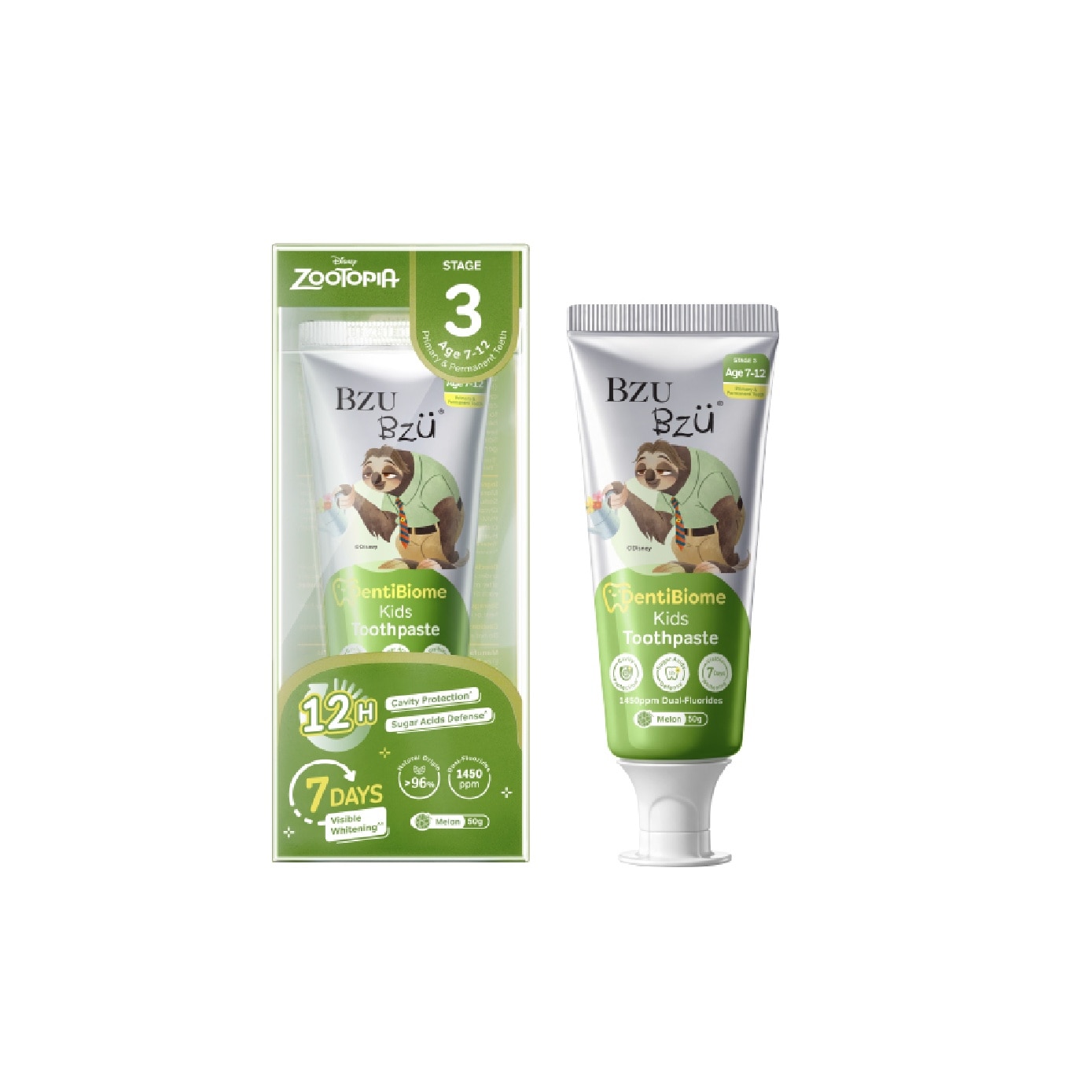 DentiBiome Zootopia Kids Melon Toothpaste (Stage 3, For Age 7-12) 50g
