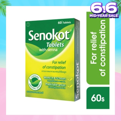 SENOKOT Tablet with Senna for Fast Acting Constipation Relief 60s