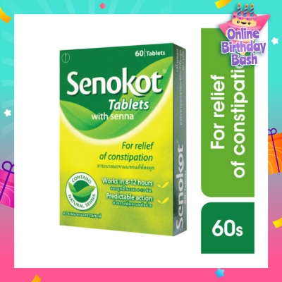 SENOKOT Tablet with Senna for Fast Acting Constipation Relief 60s