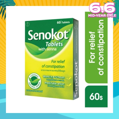 SENOKOT Tablet with Senna for Fast Acting Constipation Relief 60s