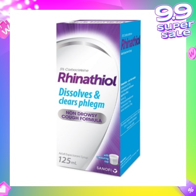 RHINATHIOL Adult Cough  Syrup 5% 125ml