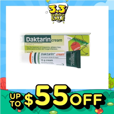 DAKTARIN Cream Treatment For Fungal Infections 15g
