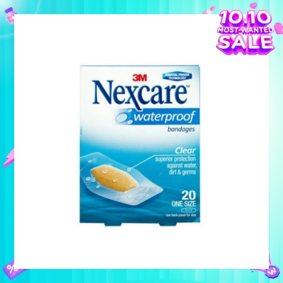 NEXCARE™ Waterproof Bandage One Size (Superior Protection Against Water Dirt & Germs) 20s