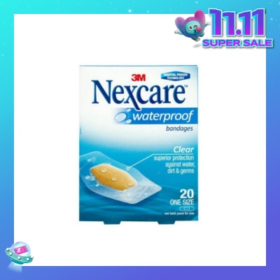 NEXCARE™ Waterproof Bandage One Size (Superior Protection Against Water Dirt & Germs) 20s