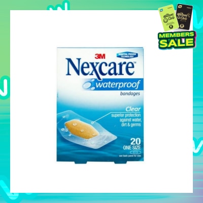 NEXCARE™ Waterproof Bandage One Size (Superior Protection Against Water Dirt & Germs) 20s