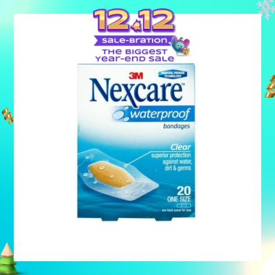 NEXCARE™ Waterproof Bandage One Size (Superior Protection Against Water Dirt & Germs) 20s