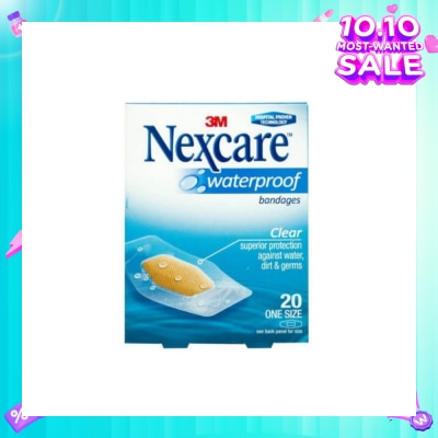 NEXCARE™ Waterproof Bandage One Size (Superior Protection Against Water Dirt & Germs) 20s