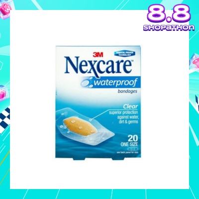 NEXCARE™ Waterproof Bandage One Size (Superior Protection Against Water Dirt & Germs) 20s