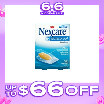 NEXCARE™ - Waterproof Bandage One Size (Superior Protection Against Water Dirt & Germs) 20s