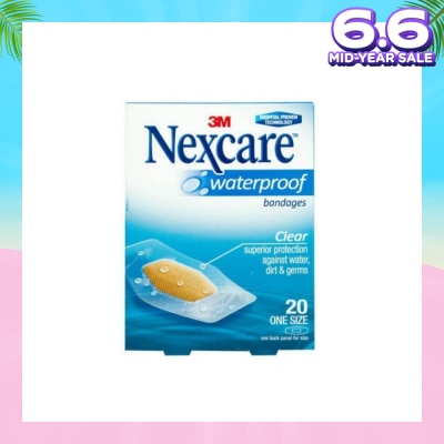 NEXCARE™ Waterproof Bandage One Size (Superior Protection Against Water Dirt & Germs) 20s