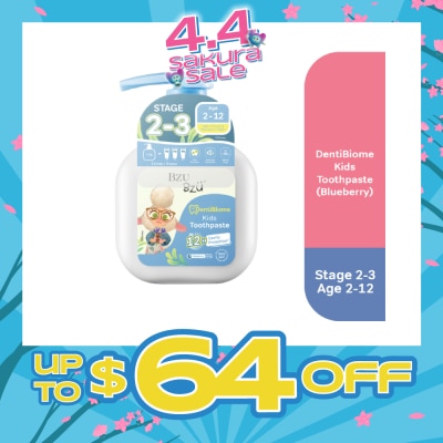 BZU BZU - DentiBiome Zootopia Kids Bluberry Toothpaste (Stage 2-3, For Age 2-12) 150g