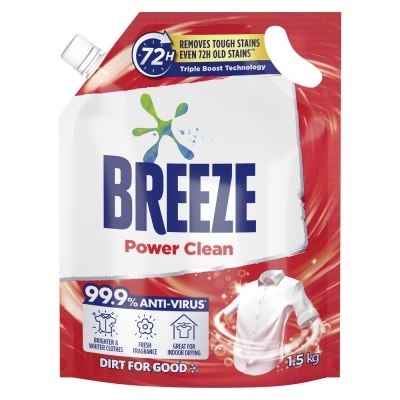 BREEZE Liquid Detergent Power Clean 1.5 Kg