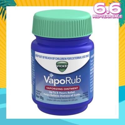 VICKS VapoRub Vaporizing Ointment 50g