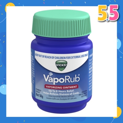 VICKS VapoRub Vaporizing Ointment 50g