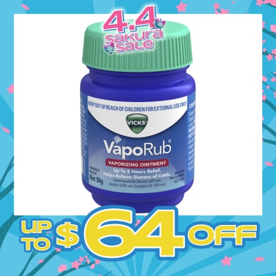 VICKS - VapoRub Vaporizing Ointment 50g