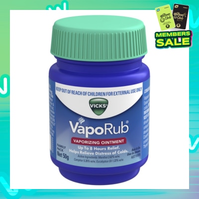VICKS VapoRub Vaporizing Ointment 50g