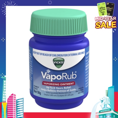 VICKS VapoRub Vaporizing Ointment 50g