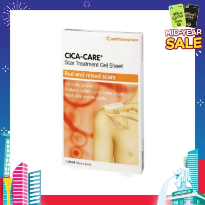 SMITH & NEPHEW Cica-Care Gel Sheet 12cm x 6 cm 1s