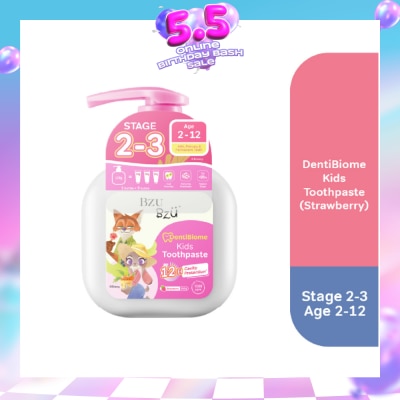 BZU BZU - DentiBiome Zootopia Kids Strawberry Toothpaste (Stage 2-3, For Age 2-12) 150g