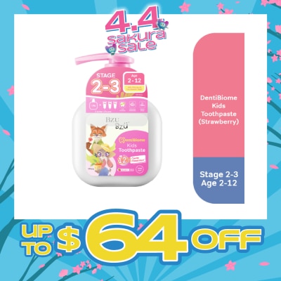 BZU BZU - DentiBiome Zootopia Kids Strawberry Toothpaste (Stage 2-3, For Age 2-12) 150g