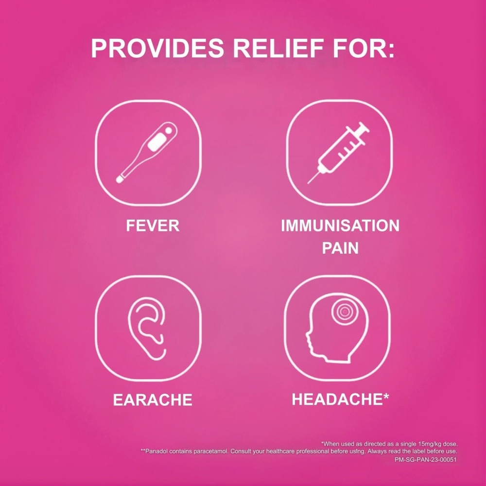 Children's Chewable Tablet (Fever + Cold & Pain Symptoms Relief) Cherry Flavour 24s