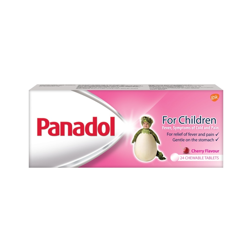 Children's Chewable Tablet (Fever + Cold & Pain Symptoms Relief) Cherry Flavour 24s