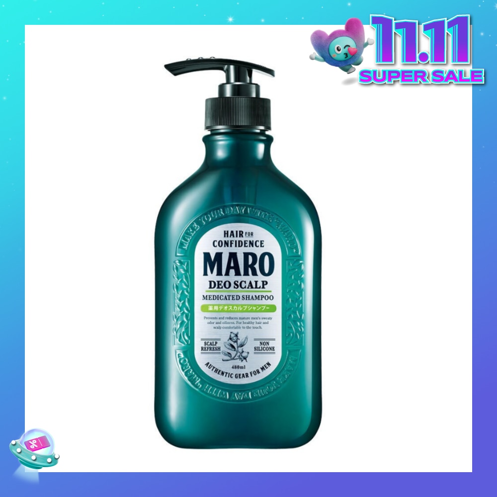 Deo Scalp Medicated Shampoo (Cleanse Unwanted Sebum on Clogged Pores in Hair Root) 480ml