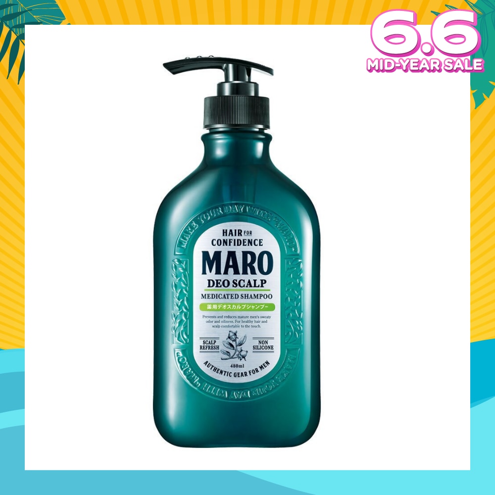 Deo Scalp Medicated Shampoo (Cleanse Unwanted Sebum on Clogged Pores in Hair Root) 480ml