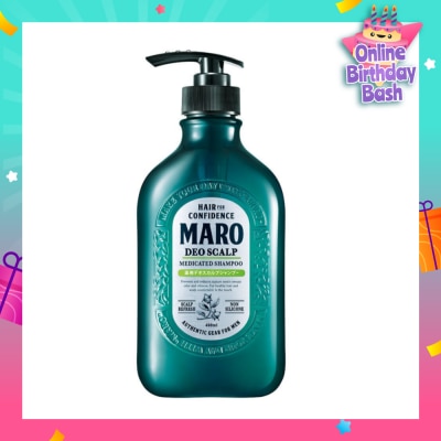 MARO Deo Scalp Medicated Shampoo (Cleanse Unwanted Sebum on Clogged Pores in Hair Root) 480ml