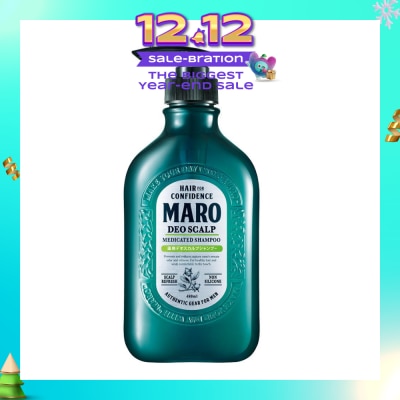 MARO Deo Scalp Medicated Shampoo (Cleanse Unwanted Sebum on Clogged Pores in Hair Root) 480ml