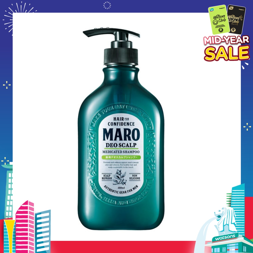 Deo Scalp Medicated Shampoo (Cleanse Unwanted Sebum on Clogged Pores in Hair Root) 480ml