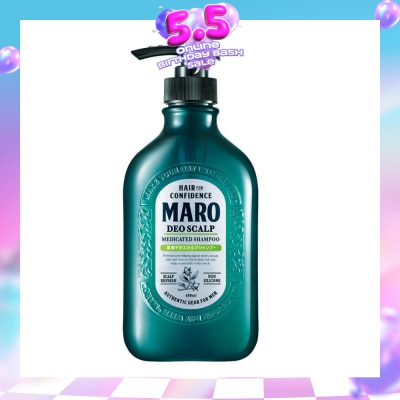 MARO - Deo Scalp Medicated Shampoo (Cleanse Unwanted Sebum on Clogged Pores in Hair Root) 480ml