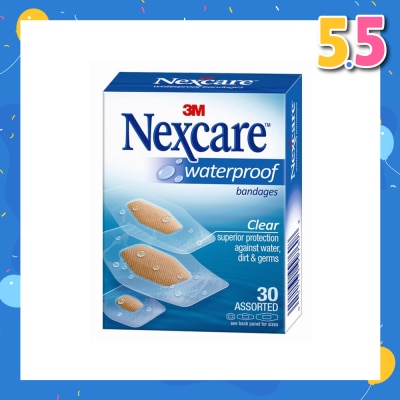 3M NEXCARE Bandage Waterproof Clear 30s