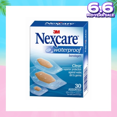 3M NEXCARE Bandage Waterproof Clear 30s