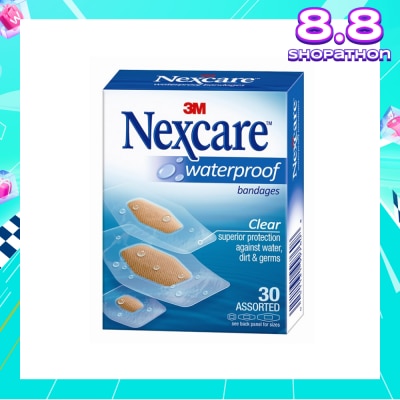 3M NEXCARE Bandage Waterproof Clear 30s