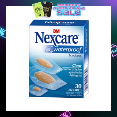 3M NEXCARE Bandage Waterproof Clear 30s